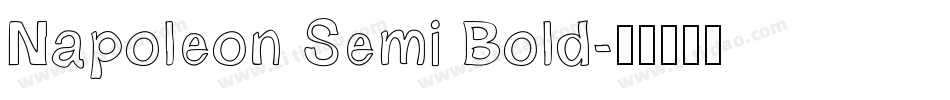 Napoleon Semi Bold字体转换